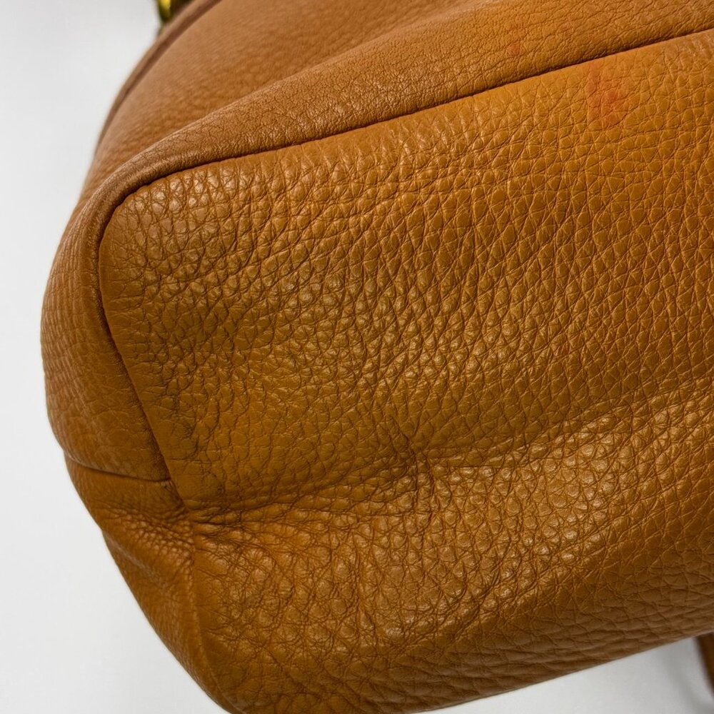 Fossil Vickery Tan Drawstring Satchel/Top Handle … - image 6